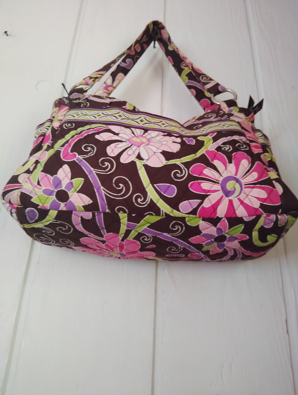 Vera Bradley Quilted Floral Shoulder Bag - Picture 5 of 11